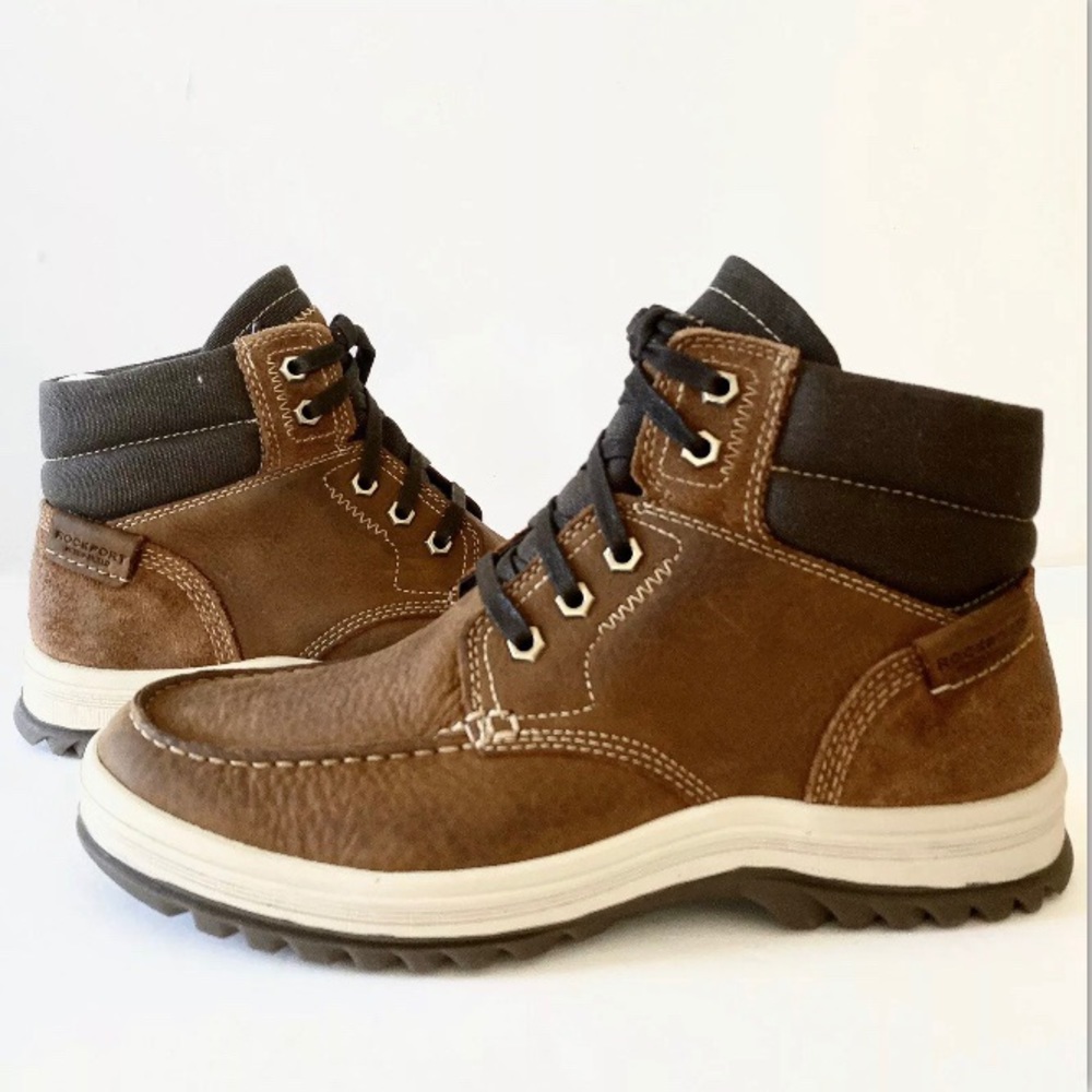 Rockport XCS World Explore Tan leather Moc  Boot